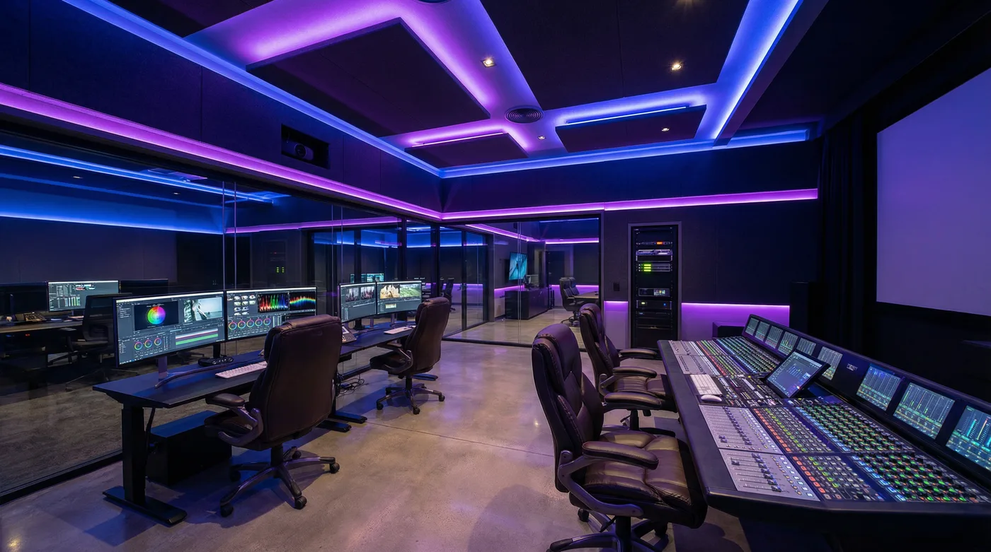 海角网后期制作工作室内景