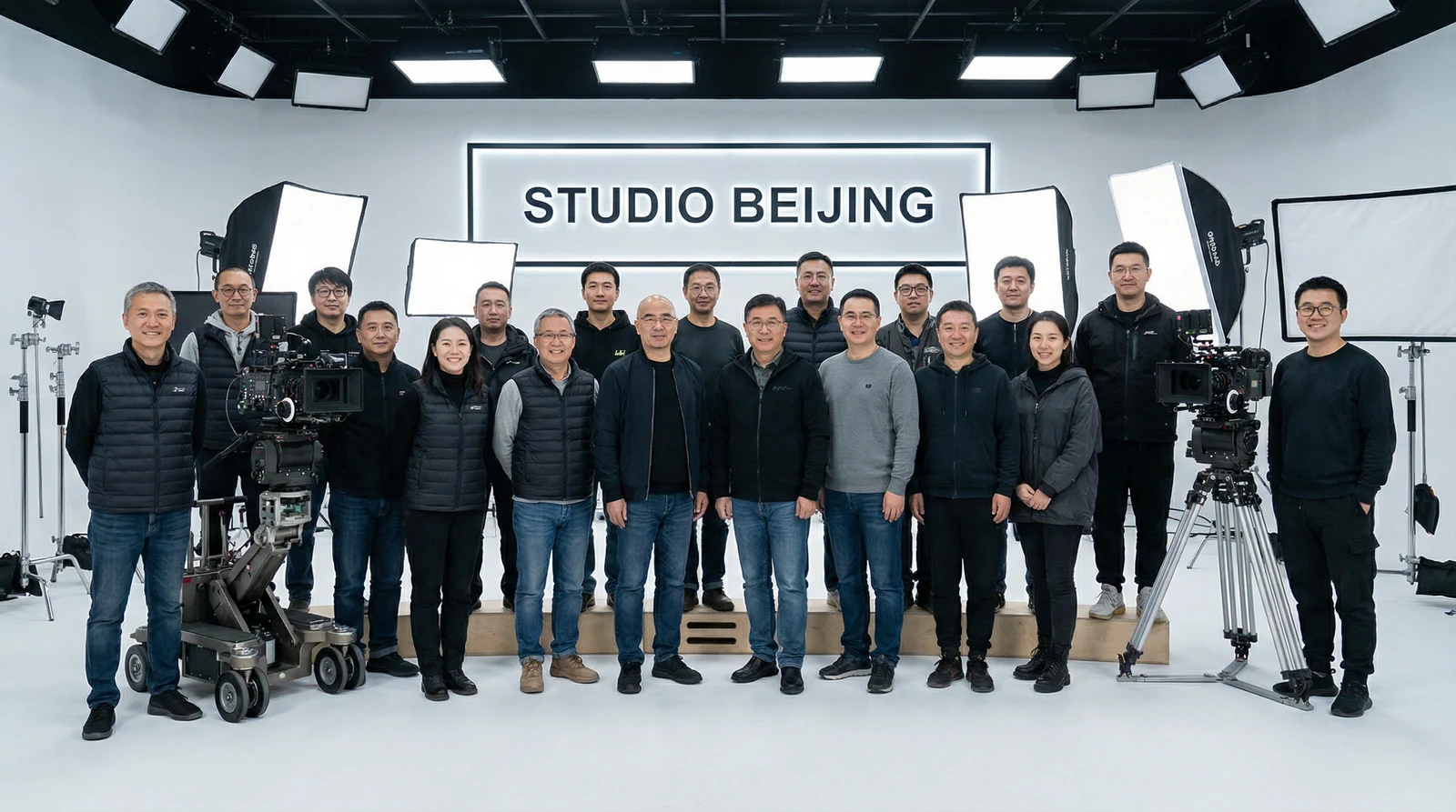 海角网专业影视制作团队合影